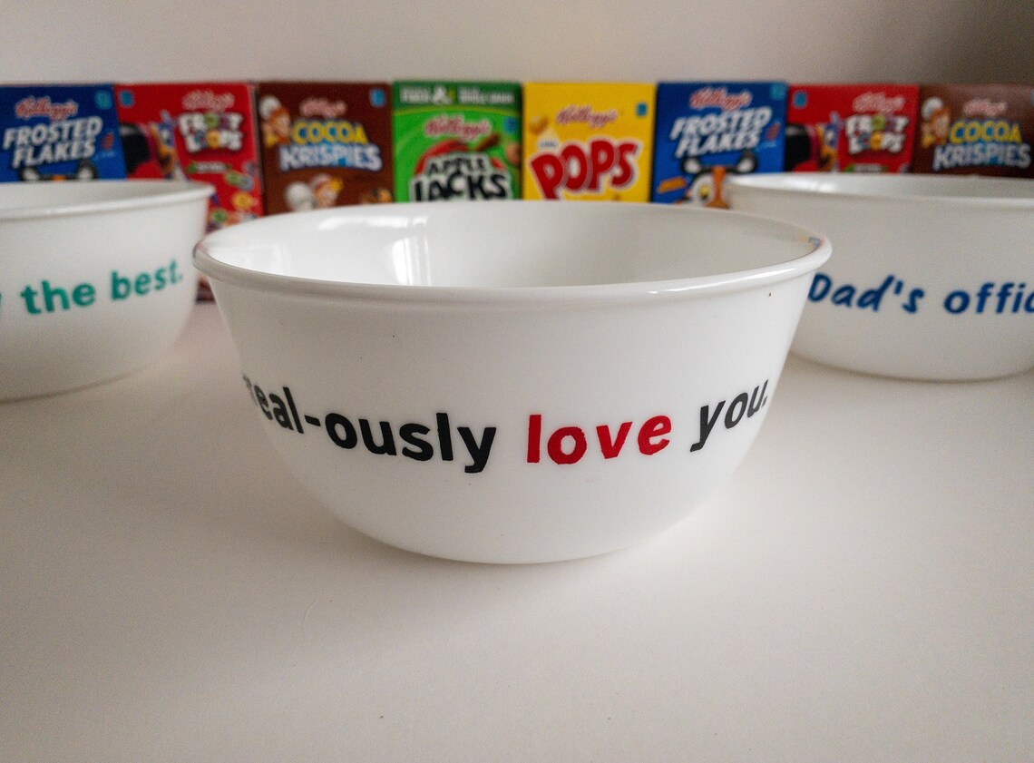 Personalized Cereal Bowl Etsy