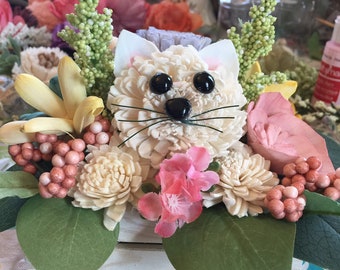 plush kitten bouquet