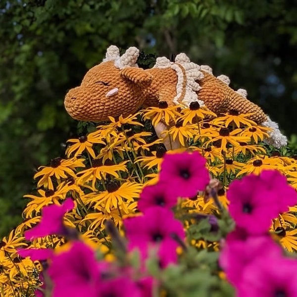 Schlafender Baby Drache Häkelanleitung