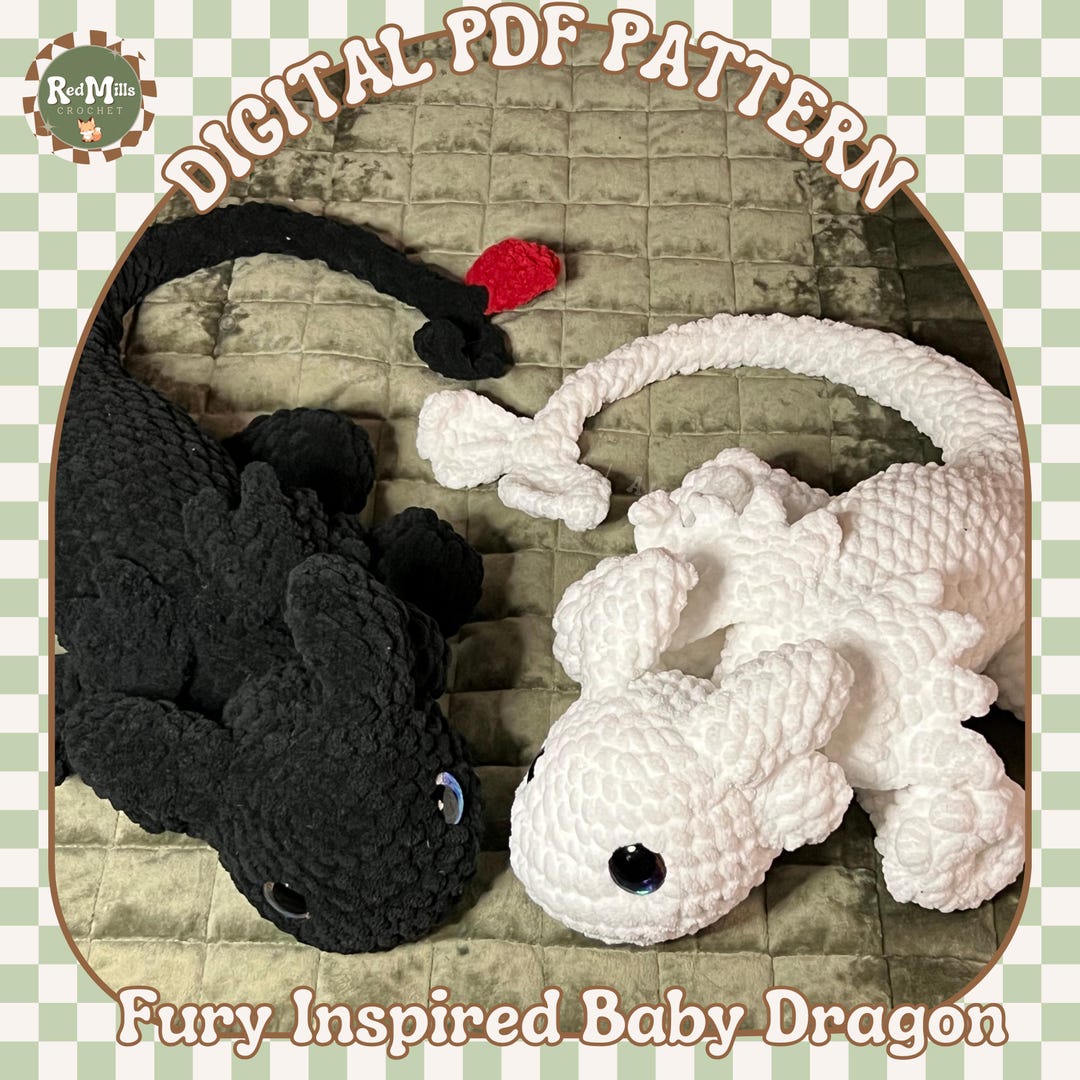Fury Inspired Baby Dragon Pattern - Etsy