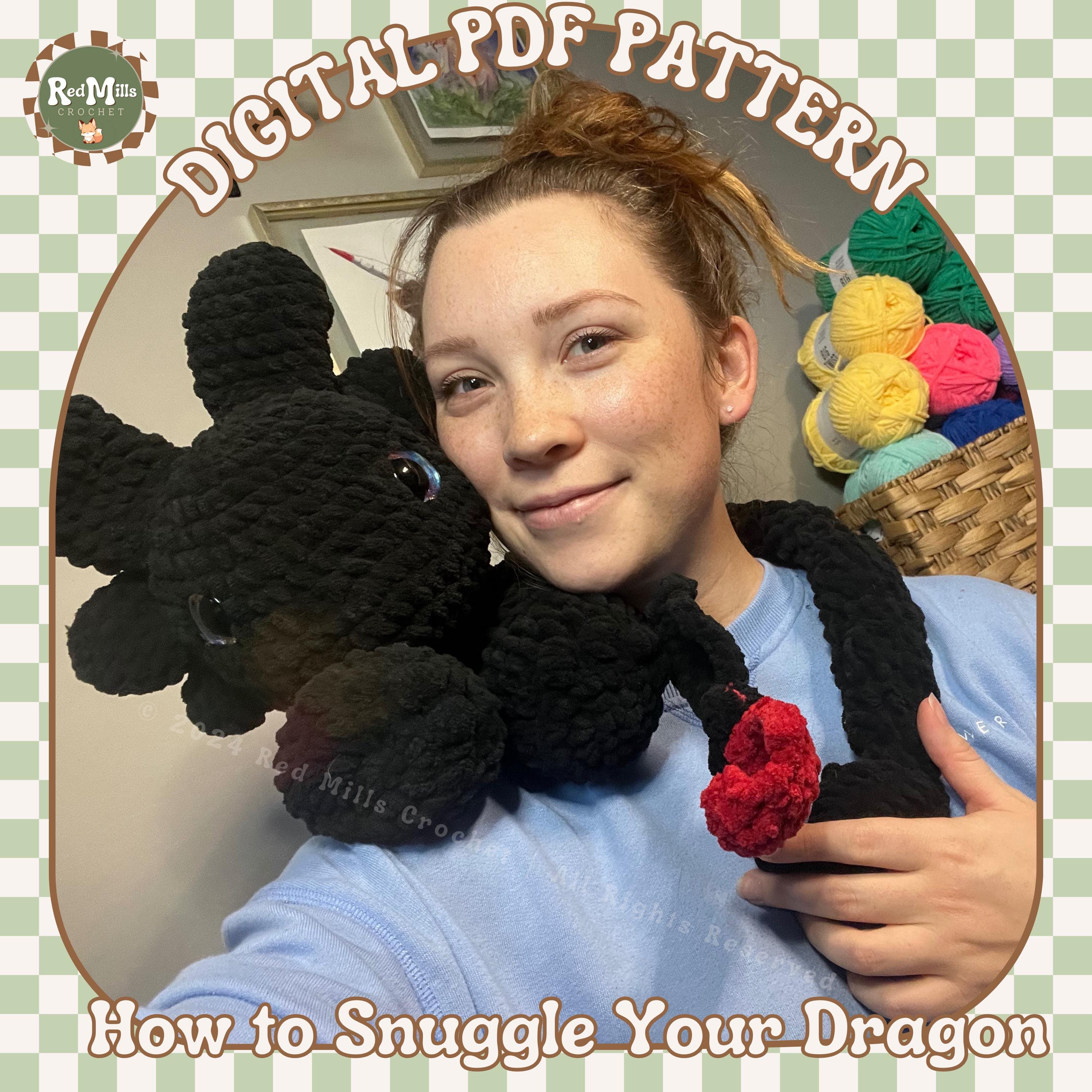 Your Baby トントンねずみ How to Snuggle Your Dragon Crochet Pattern - Etsy