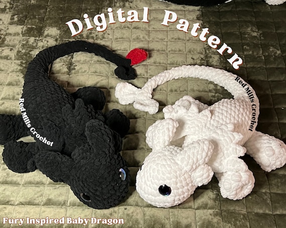 Fury Inspired Baby Dragon Pattern Etsy