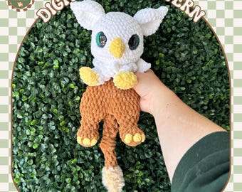 Gawain the Griffin Snuggler crochet pattern