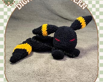 Umbria the Dark fox Snuggler Digital pattern