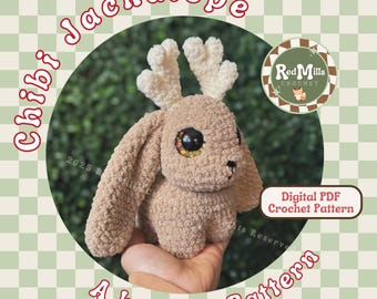 Jan the Jackalope REDMILLSCROCHET OFFICIAL