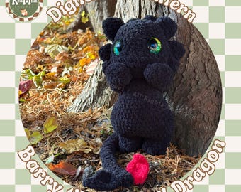 Barry the Bashful Dragon Crochet Pattern REDMILLSCROCHET OFFICIAL