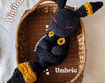 Umbria the Dark fox Snuggler Digital pattern