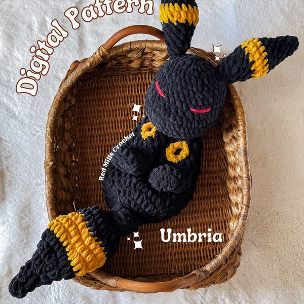 Umbria the Dark fox Snuggler Digitales Muster