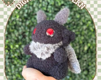 Chubby Moth Man Digital PDF Crochet Pattern