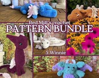 Five Dragons Crochet Patterns BUNDLE