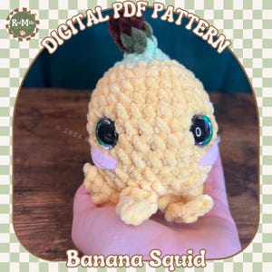 Banana Squid Crochet Pattern