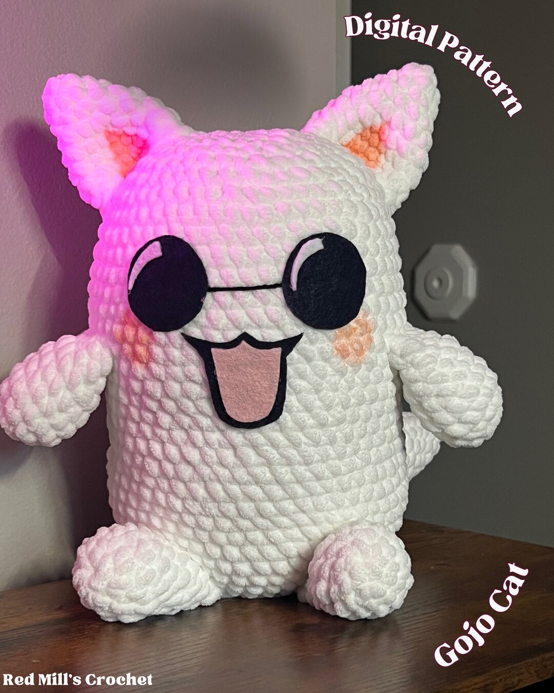 Gojo Cat Crochet Pattern Etsy