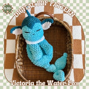 Victoria the Water fox Snuggler Digital pattern