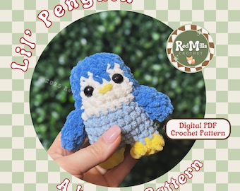 Chubby lil Penguin REDMILLSCROCHET OFFICIAL