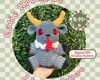 Cutie Krampus REDMILLSCROCHET OFFICIAL