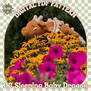Sleeping Baby Dragon Crochet Pattern