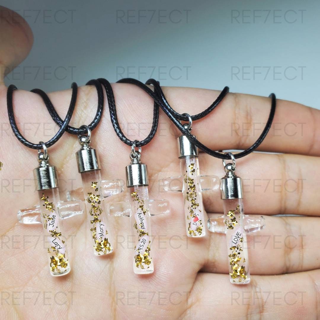 Name on Rice Necklace Custom Necklace Cute Gift Idea Etsy