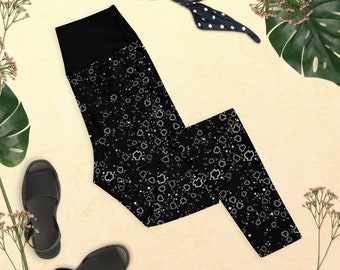 ¡Espacio! Leggings de yoga inspirados en asteroides de 8 bits