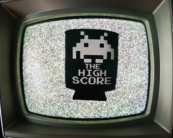 The High Score Arcade Dreams Space Invaders 8 bit Glow in the dark can cooler