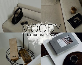 Moody Lightroom presets mobile and desktop |Blogger presets |moody browns |Instagram presets |dark presets |interior presets |low exposure