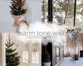 Warm tone winter Lightroom presets mobile and desktop |creamy presets |bright presets |cozy presets |neutral presets |indoor outdoor presets