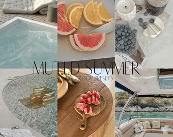5 muted summer Lightroom mobile and desktop presets |travel presets |film presets |faded presets |muted colors |vintage summer presets |90s