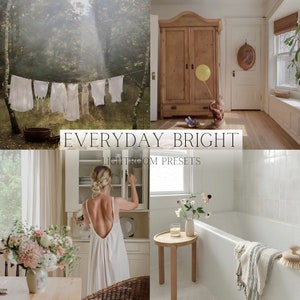 Everyday Bright Lightroom mobile and desktop presets |soft presets |neutral presets |interior presets |creamy presets |warm presets |Home