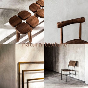 May include: A wooden bench with a natural finish and a unique design. The bench is made of multiple pieces of wood that are joined together to create a geometric pattern. The bench is sitting on a concrete floor.