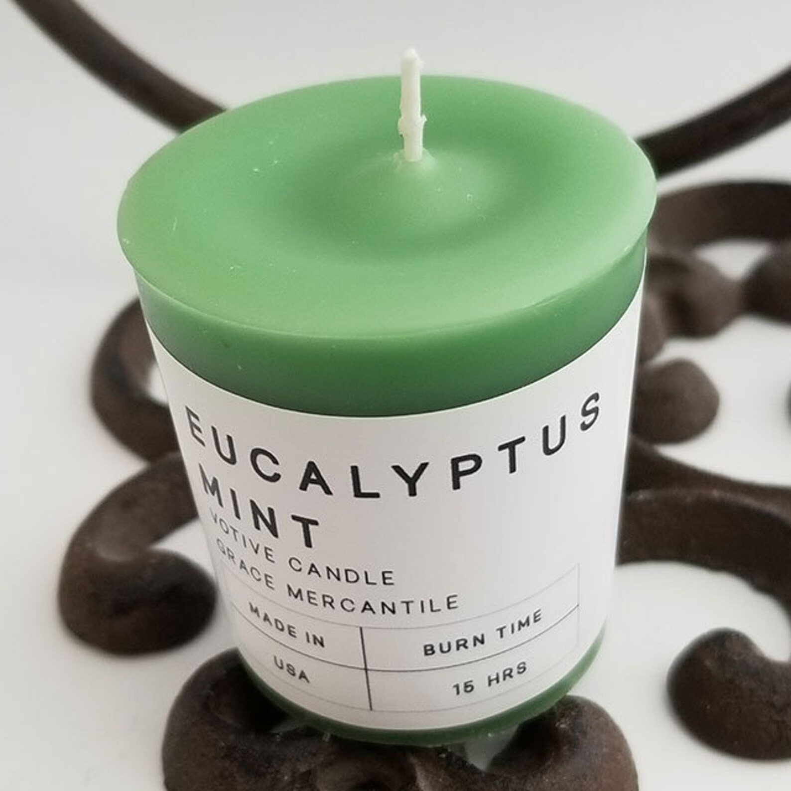 Votive Candles Eucalyptus Mint 8 pack Etsy