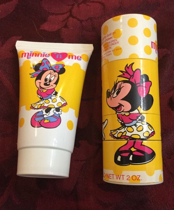 Gift Set Avon 1990 Bubble Bath & Talc Disney Minnie Mouse Bubble Bath &