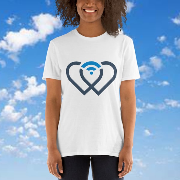 Cute Heart T-Shirt, Heart Graphic T-shirt, Heart Shirt, Cute Heart Shirt, Double Heart Shirt, Love Heart T-shirt, Cute Love Shirt