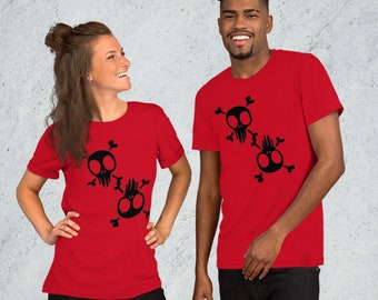 SKULLS SHIRT - Captivating T-Shirt - Unconventional & Unique Design - Embrace Your Adventurous Side - Perfect Gift, Skater T-Shirt