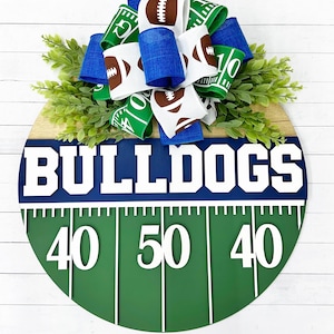 Custom Football Door Hanger | Sports | Spirit | Porch Decor