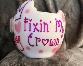 Fixin' My Crown Doc Band Cranial Helmet Decal STICKERS ONLY for Docband Starband Plagio Helmet