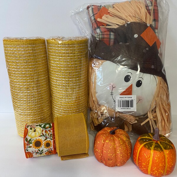 Scarecrow Wreath Kit Etsy