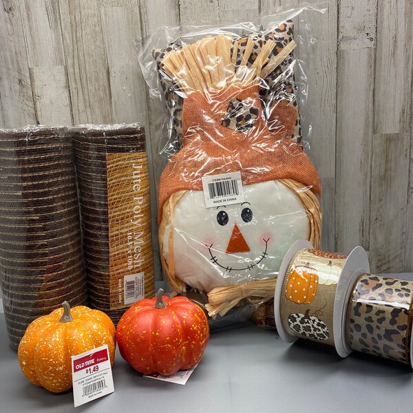 Scarecrow Wreath Kit Etsy