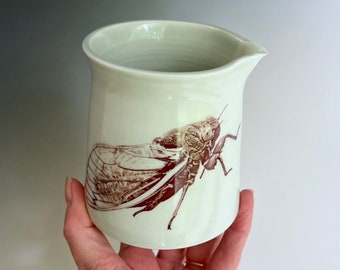Handmade Ceramic Cicada Creamer/Pitcher