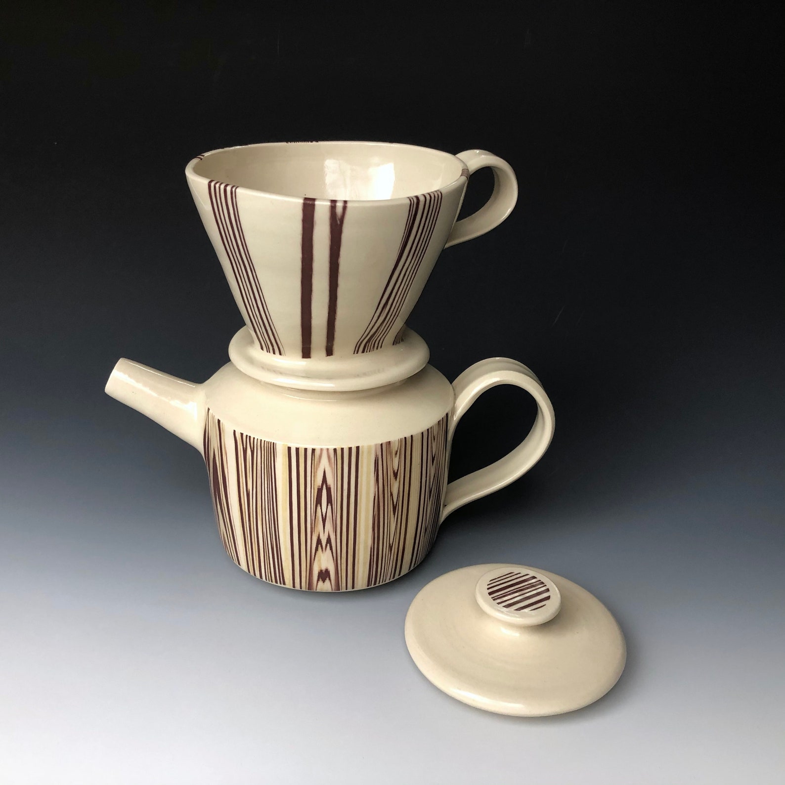 Handmade Ceramic Coffee Pour Over Set Etsy