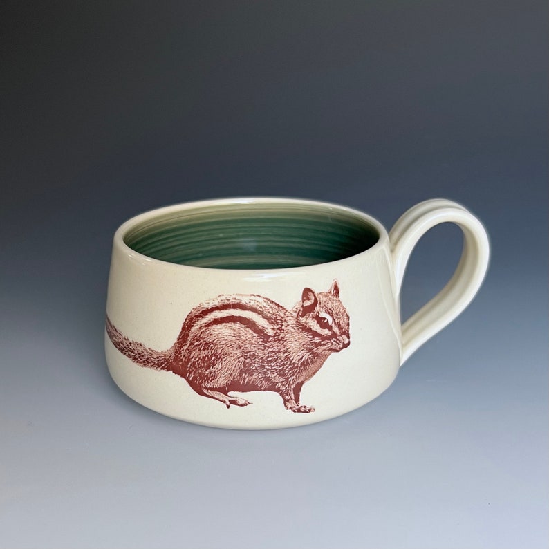 Handmade Ceramic Chipmunk Mug image 2