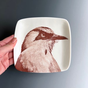 Small Handmade Ceramic Bird Plate