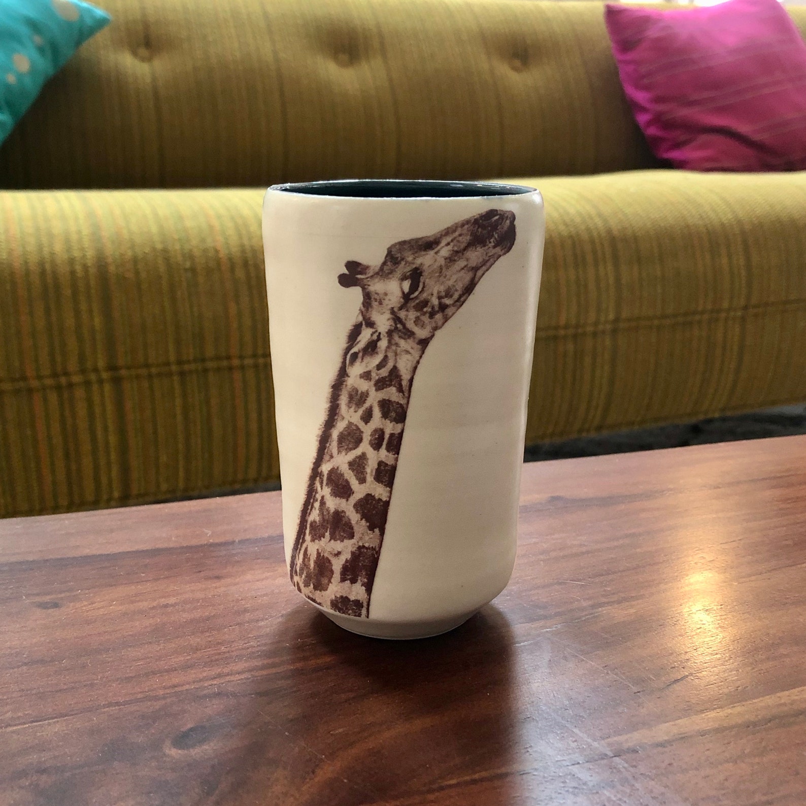 Handmade Ceramic Giraffe Vase Etsy