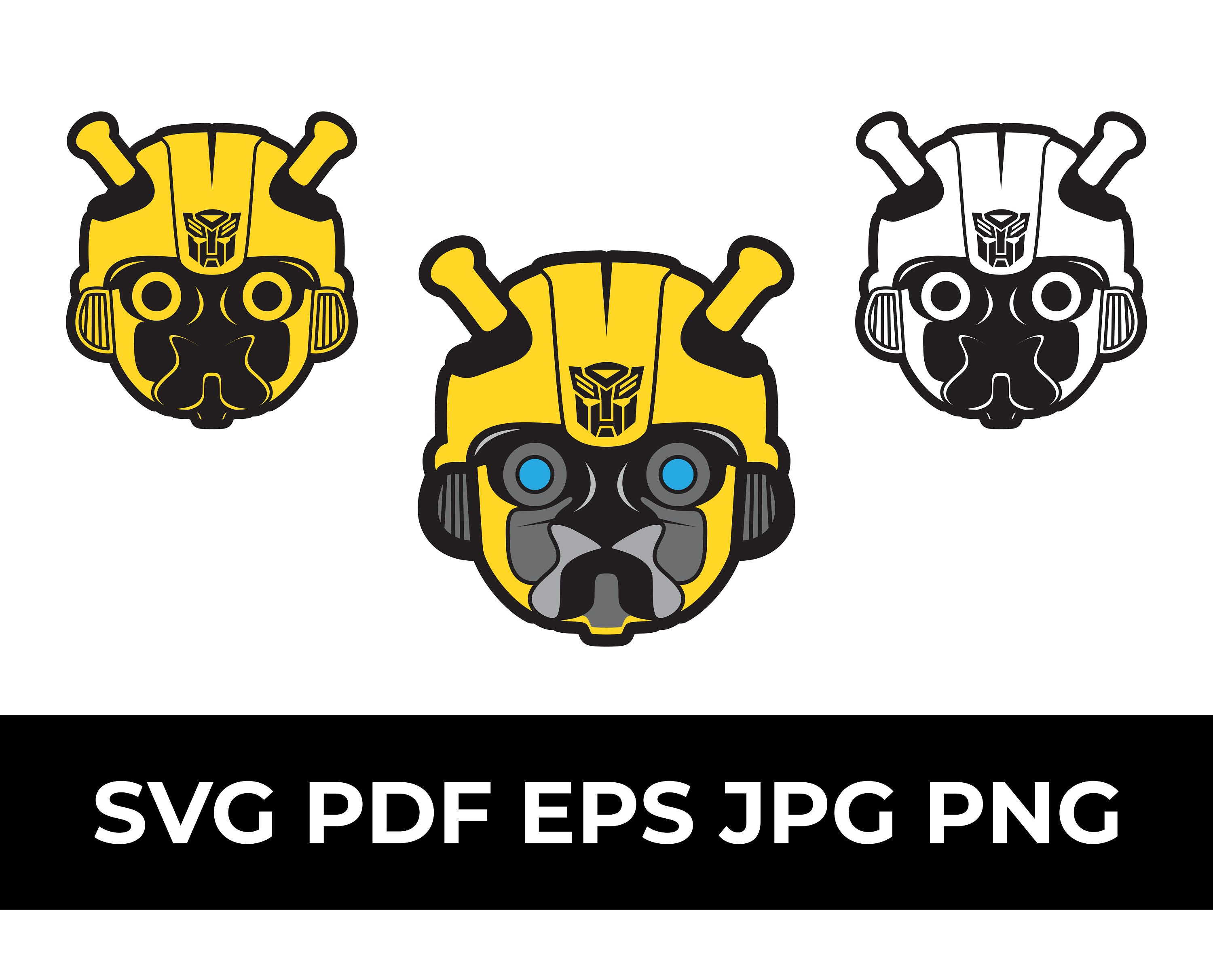 bumblebee svg bumblebee vector bumblebee face bumblebee Etsy