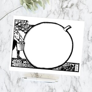Vintage Fruits & Vegetables Farming Harvest Border | Vector Clipart Farm Frame l Strawberries Peaches Digital Download SVG PNG JPG