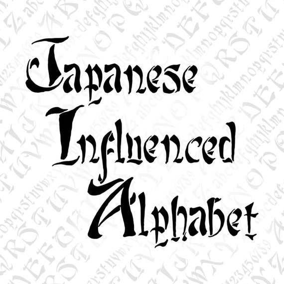 Download Lowercase Letters Numbers Lettering Svg Png Antique Art Deco Era Uppercase Vintage Japanese Influenced Brush Alphabet Vector Clipart Clip Art Art Collectibles Advancedrealty Com