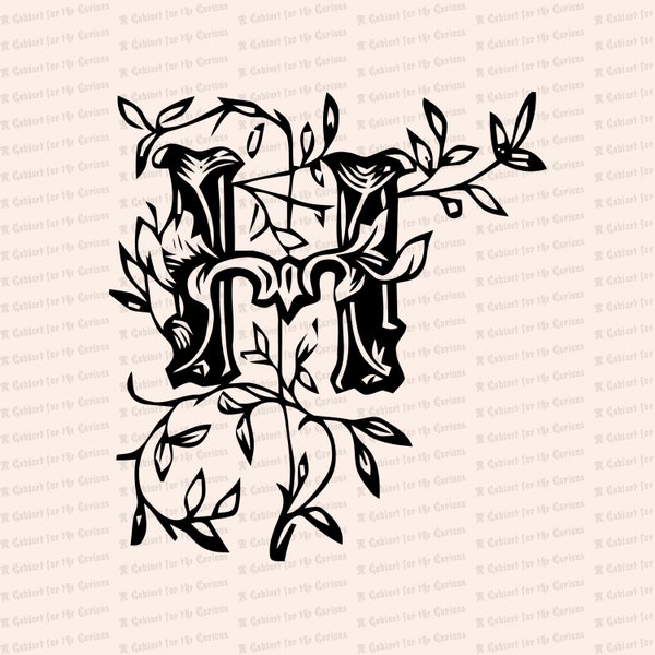 fancy letter writing paper Ornamental Penwork Initial Letter H Vector Clipart | Vintage Victorian Capital Letter H, Fancy Antique Monogram SVG PNG JPG
