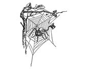 Digital Vintage 1910s Creepy Spider with Top Hat Vector Clipart | Halloween Spider Arachnid Instant Download SVG PNG JPG