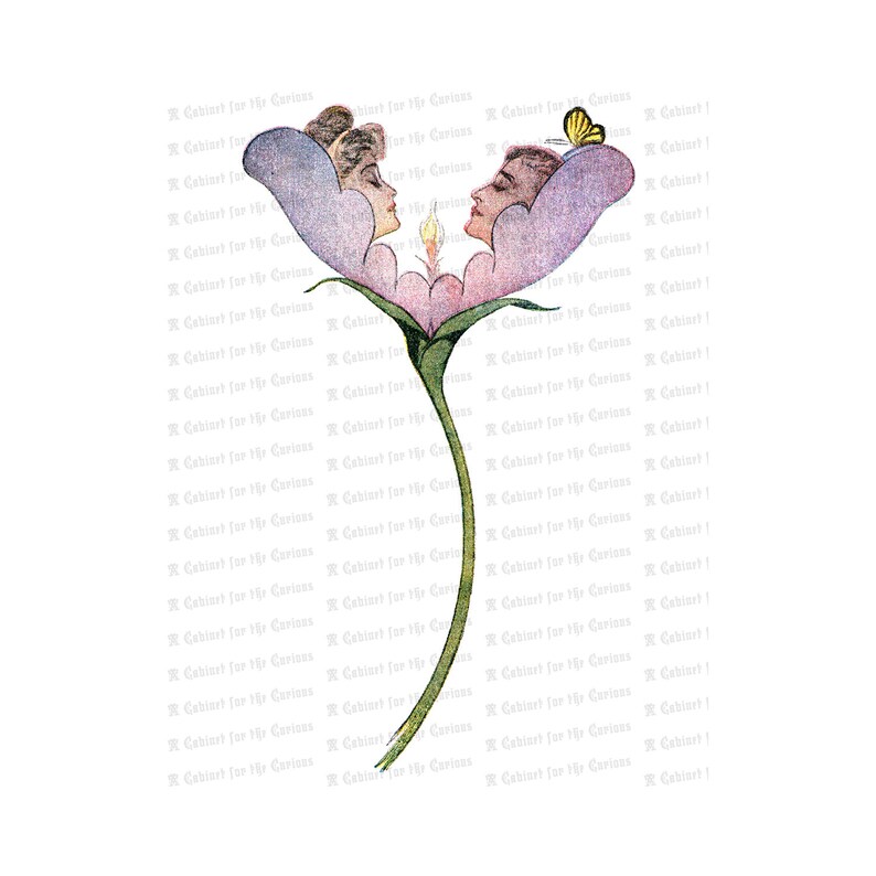 Download Vintage Edwardian Couple In Flower With Butterfly Color Vector Clipart Antique Romantic Man And Woman Floral Instant Download Png Jpg Svg Clip Art Art Collectibles