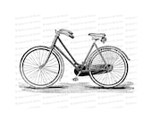 Digital Vintage Victorian Bicycle |  Antique Bike Illustration Instant Download | Cycling Vector Clipart SVG PNG JPG