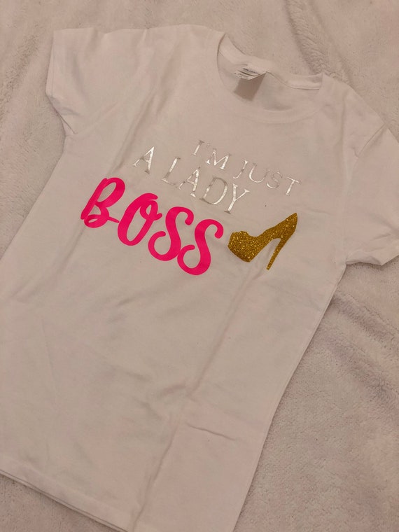 PLAIN BOSS LADY womens t-shirt (pink, gold, silver, white)