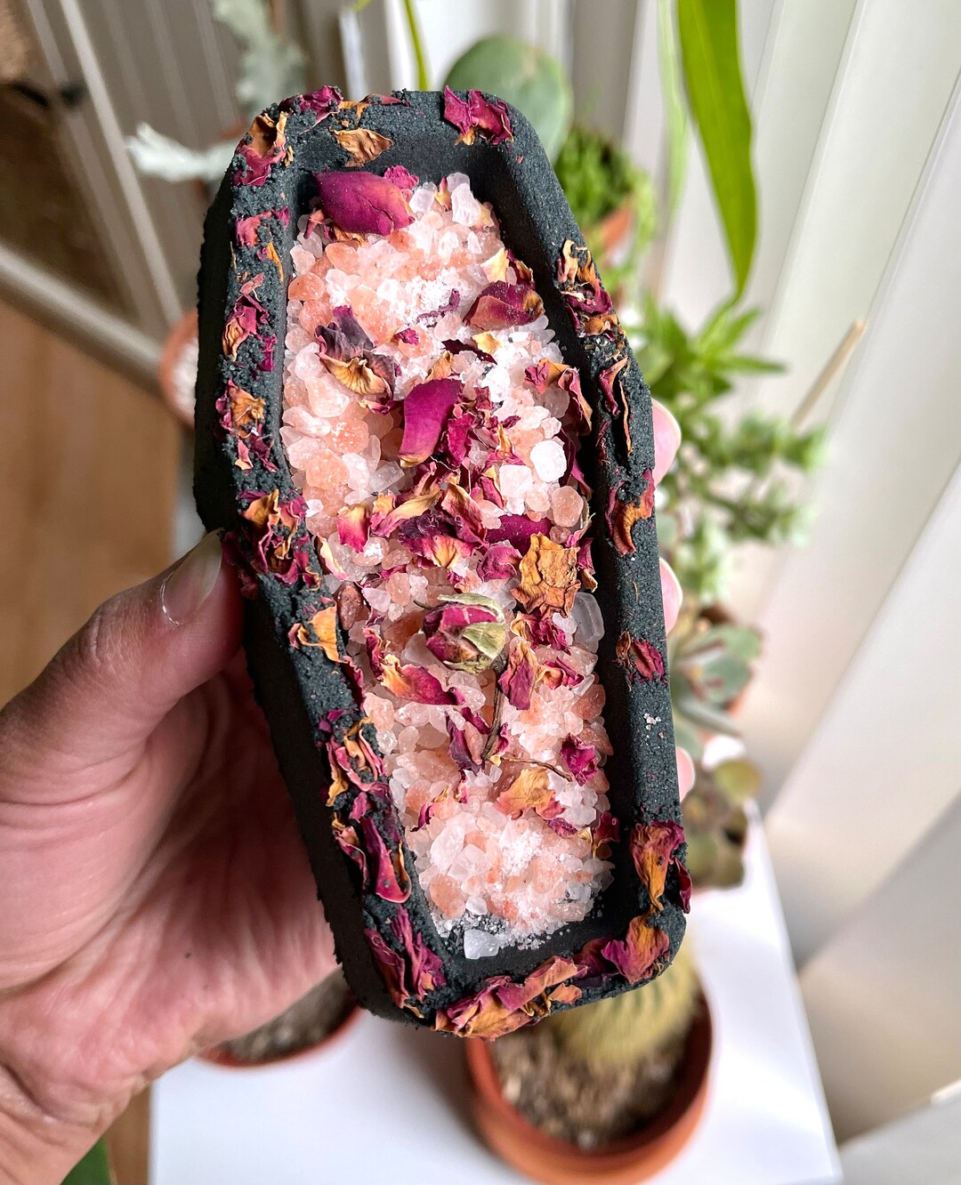 Coffin Handmade Bath Bomb Black Bath Water Gift Goth Etsy